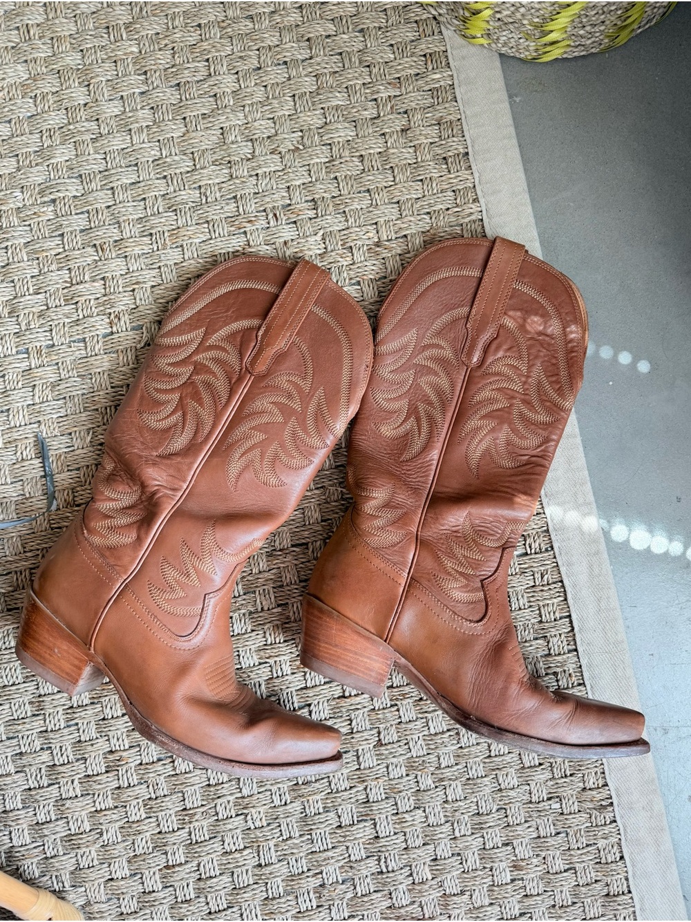 Tecovas Brown Leather Lace-Up Western Boots